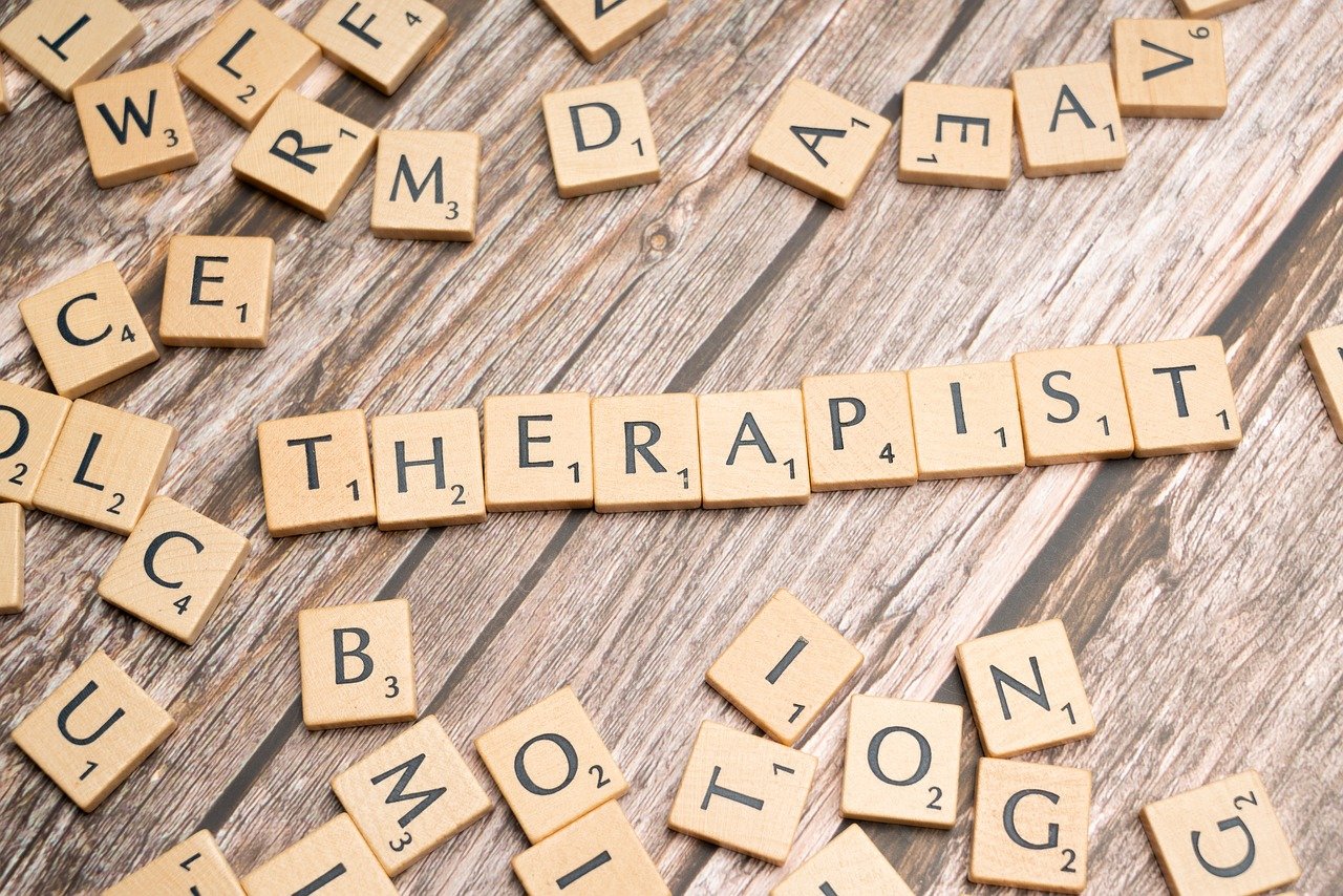 Therapist scrabble tiles